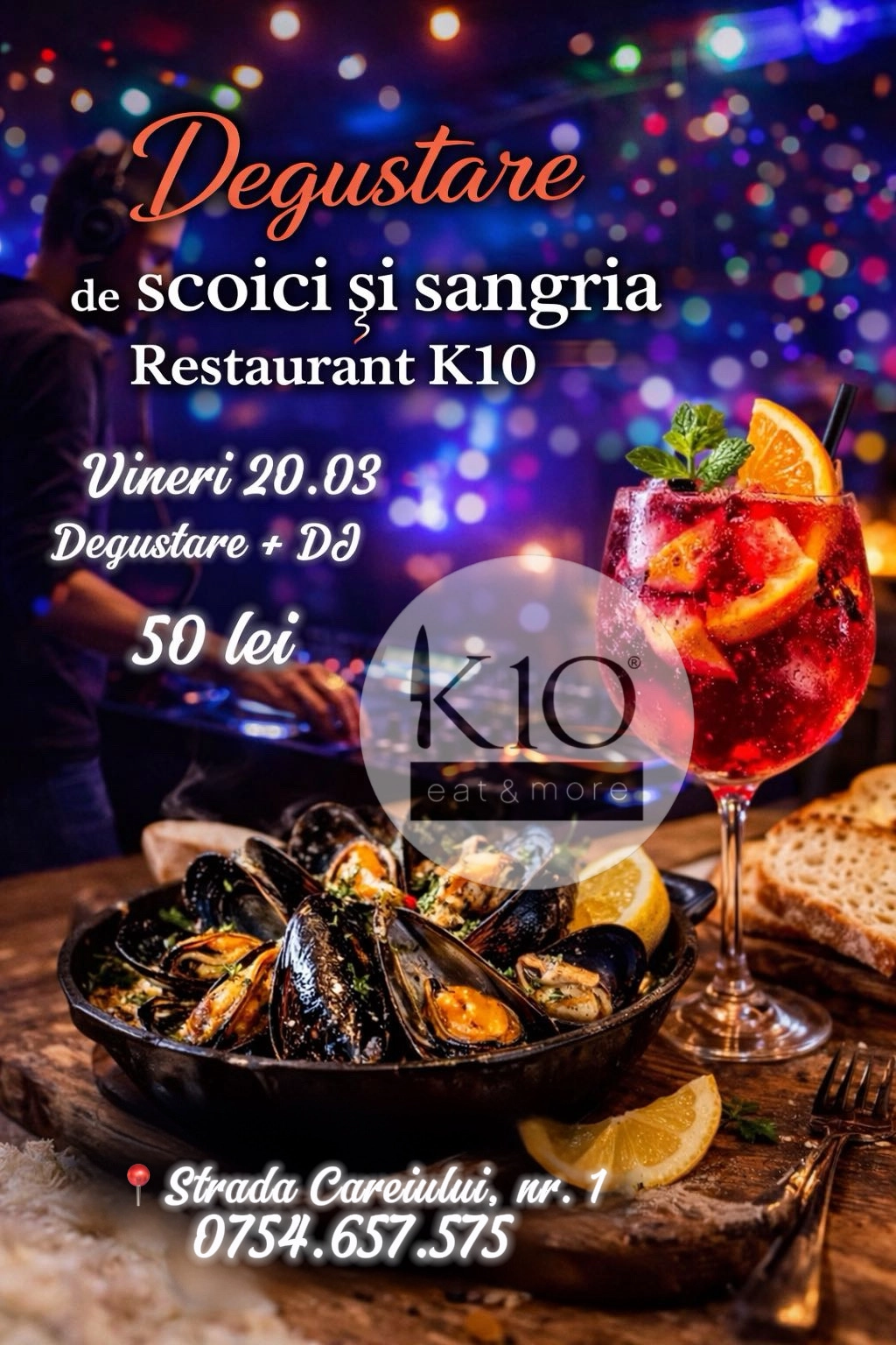 Scoici & Sangria Night | Degustare + DJ la K10
