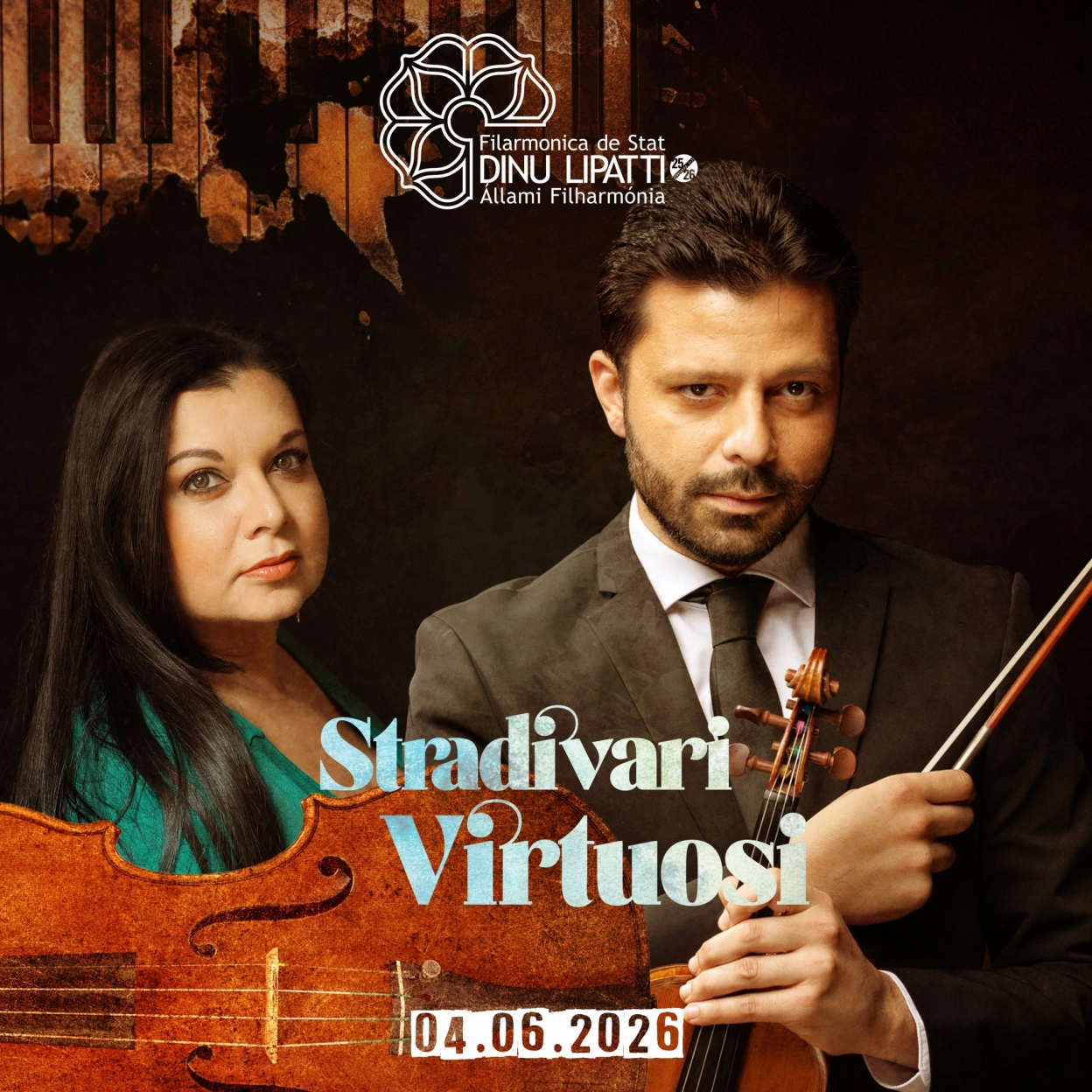 STRADIVARI VIRTUOSI – Un recital extraordinar cu Duo Stoica |  Filarmonica de Stat Dinu Lipatti