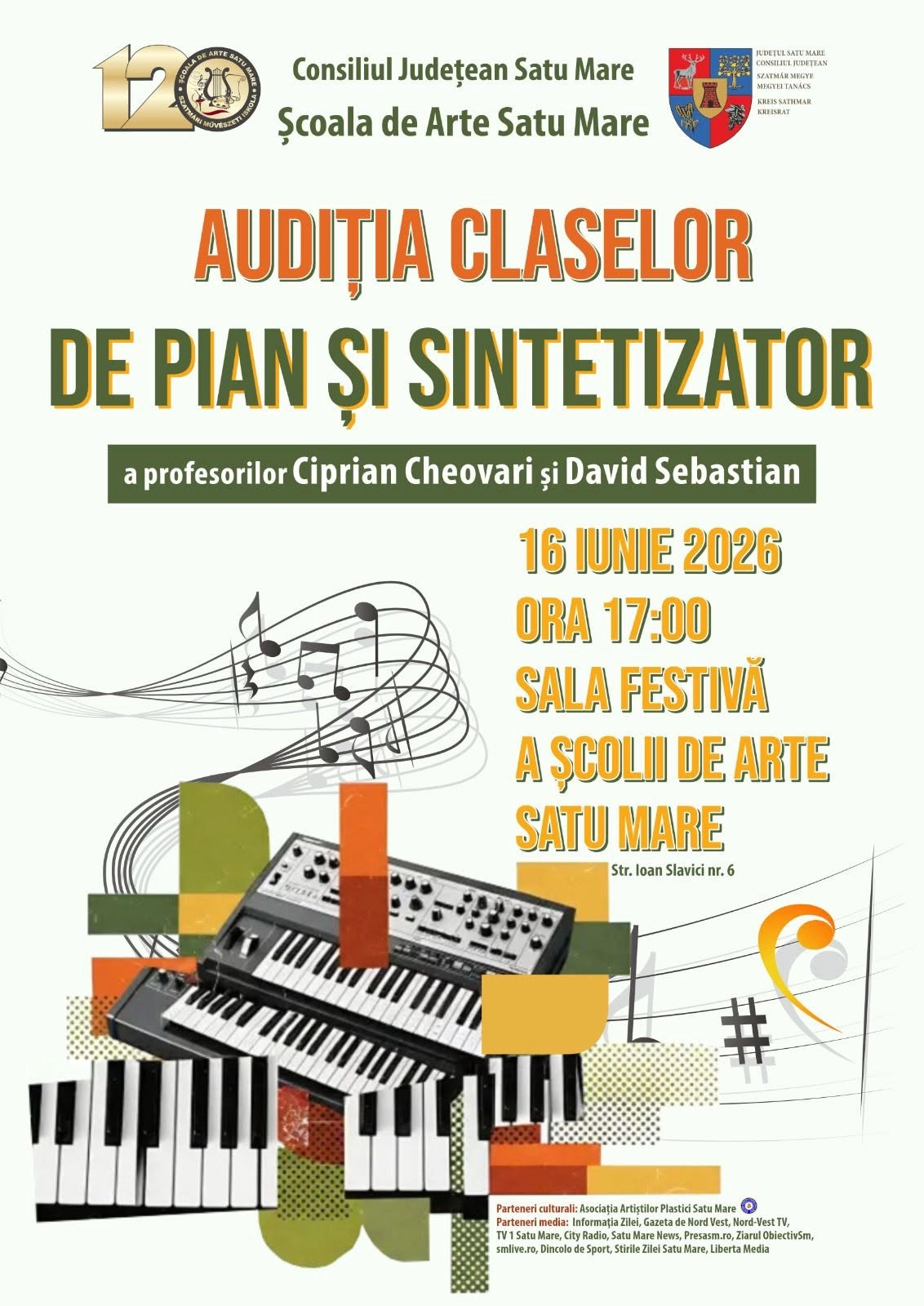 AUDIȚIA CLASELOR DE PIAN ȘI SINTETIZATOR | CJSM / Scoală de Arte Satu Mare