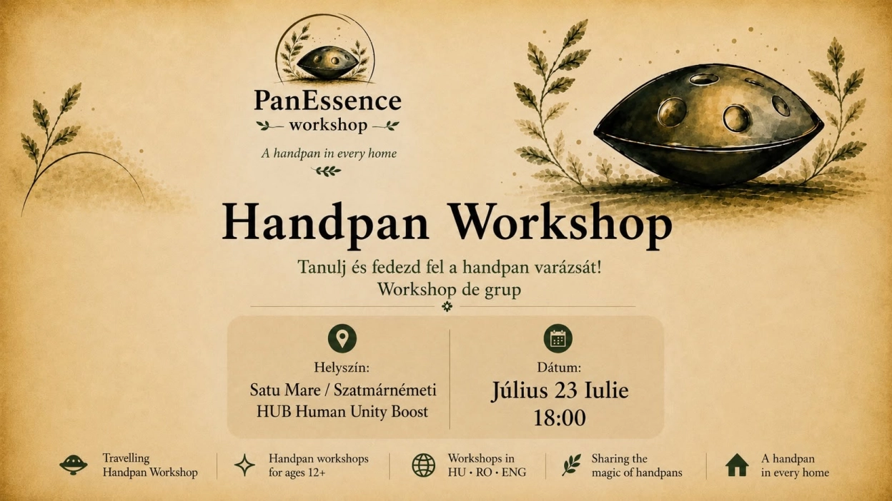 Handpan Workshop | HUB Human Unity Boost