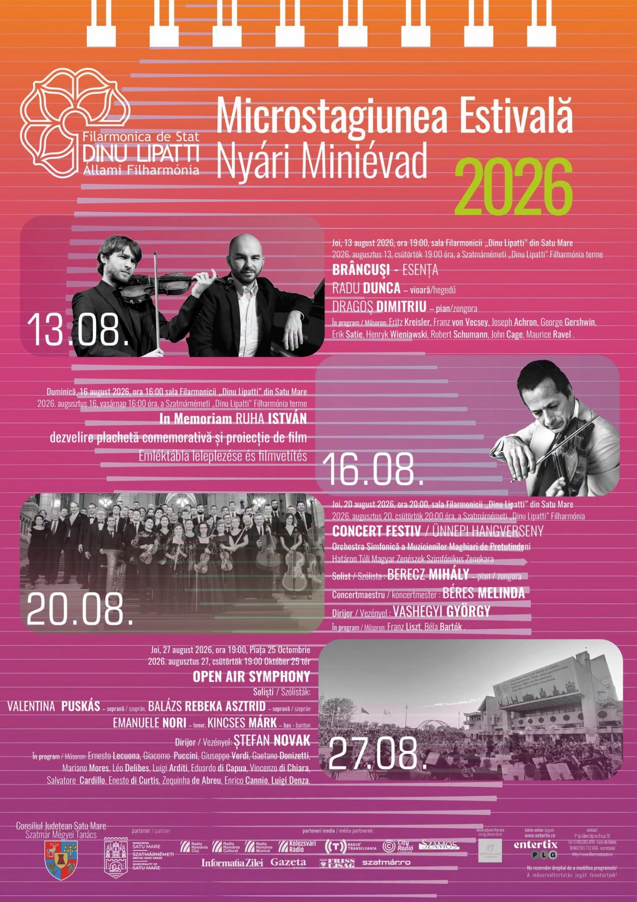 Microstagiunea Estivală 2026 | Filarmonica de Stat Dinu Lipatti