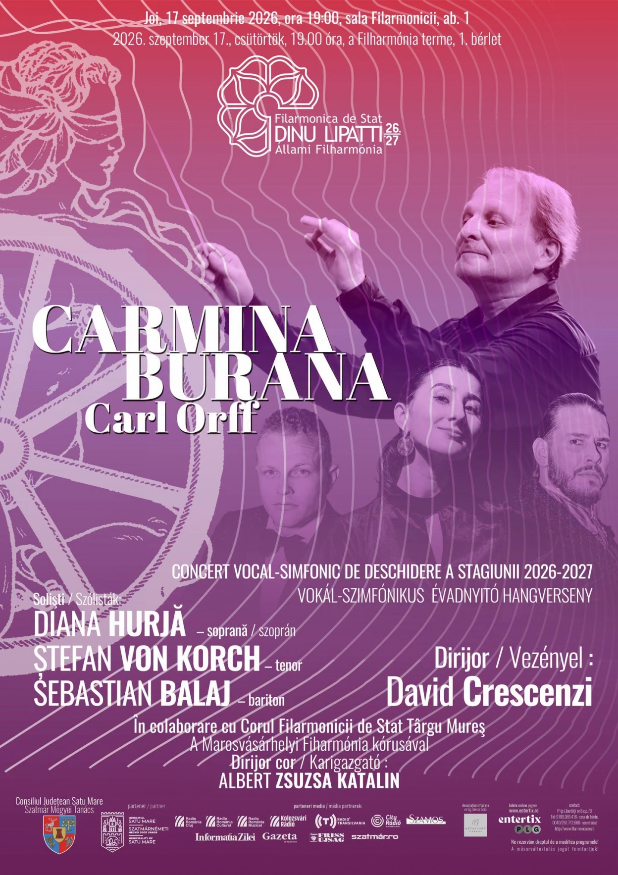 Deschidere Stagiune : Carmina Burana – Carl Orff | Filarmonica de Stat „Dinu Lipatti