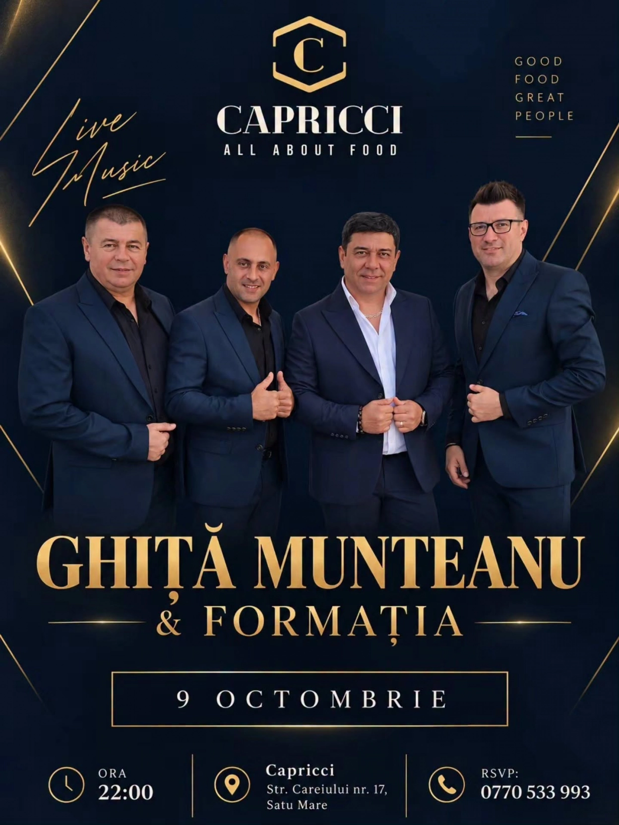 Ghiță Munteanu & Formația | Restaurant Capricci