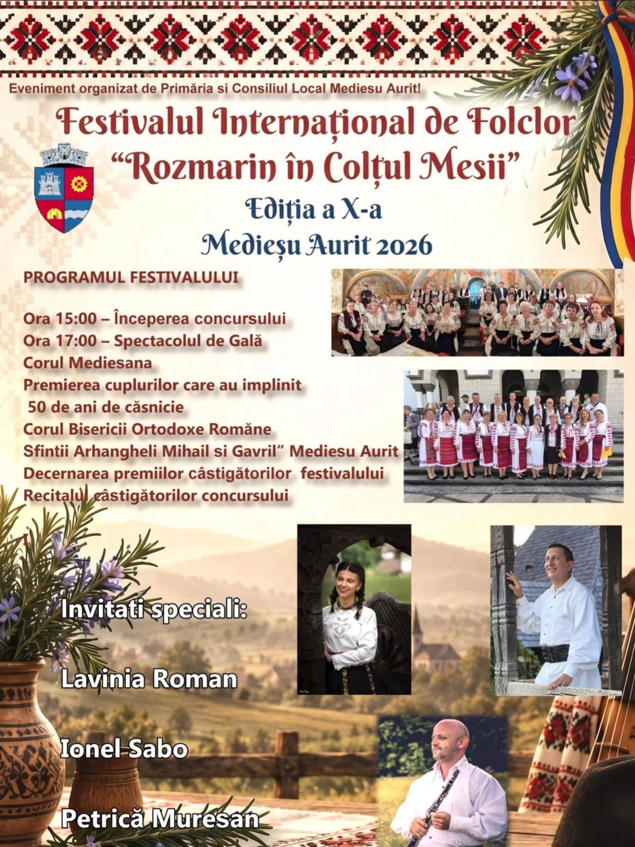 Festivalul Internațional de Folclor „Rozmarin în Colțul Mesii” – Ediția a X-a