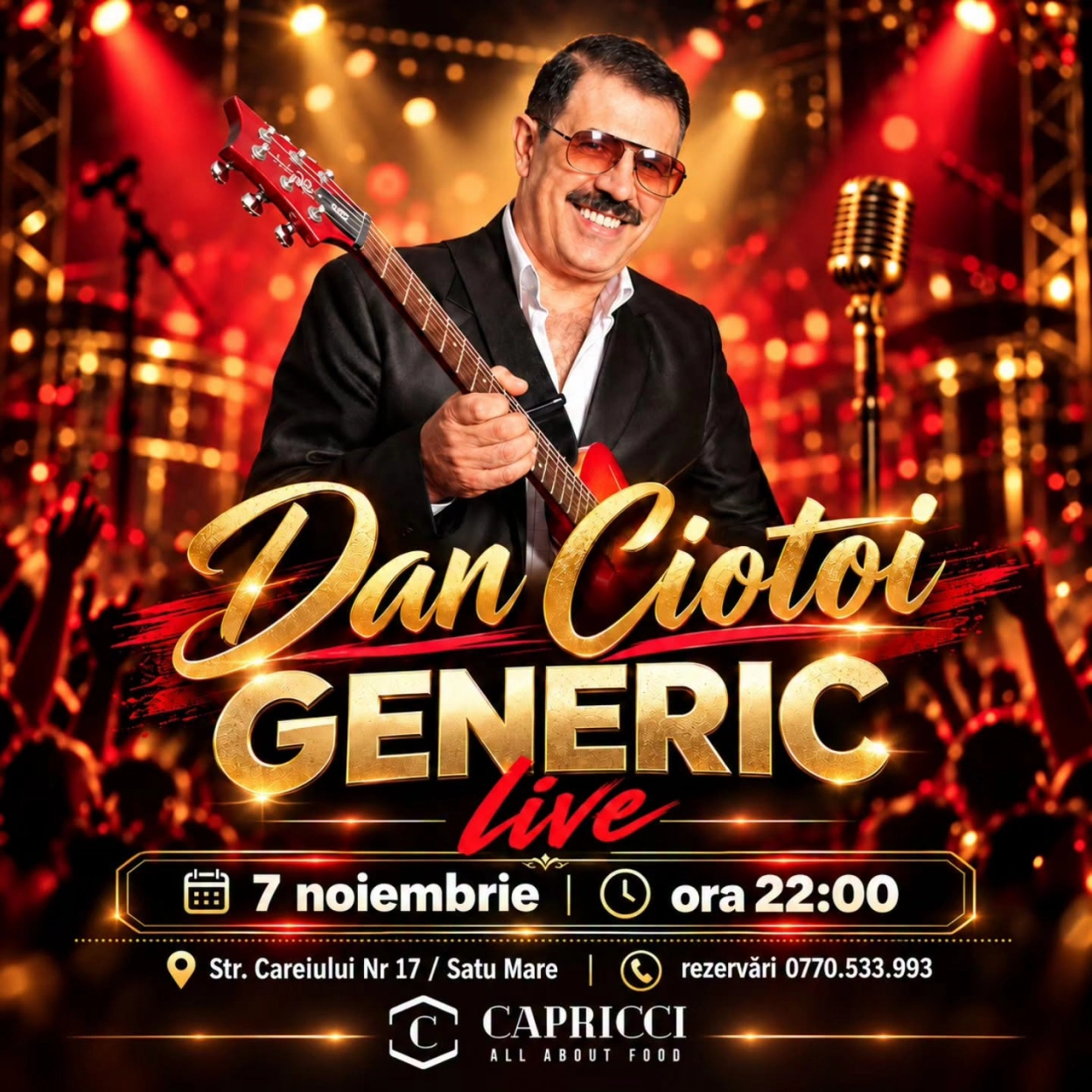 DAN CIOTOI & GENERIC – LIVE | Restaurant Capricci