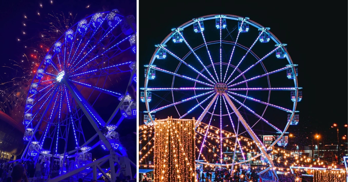 Roata panoramică debutează la Târgul de Crăciun din Satu Mare